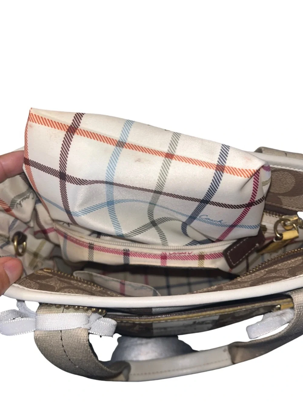 Coach Heritage Stripe Tote - Picture 13 of 17